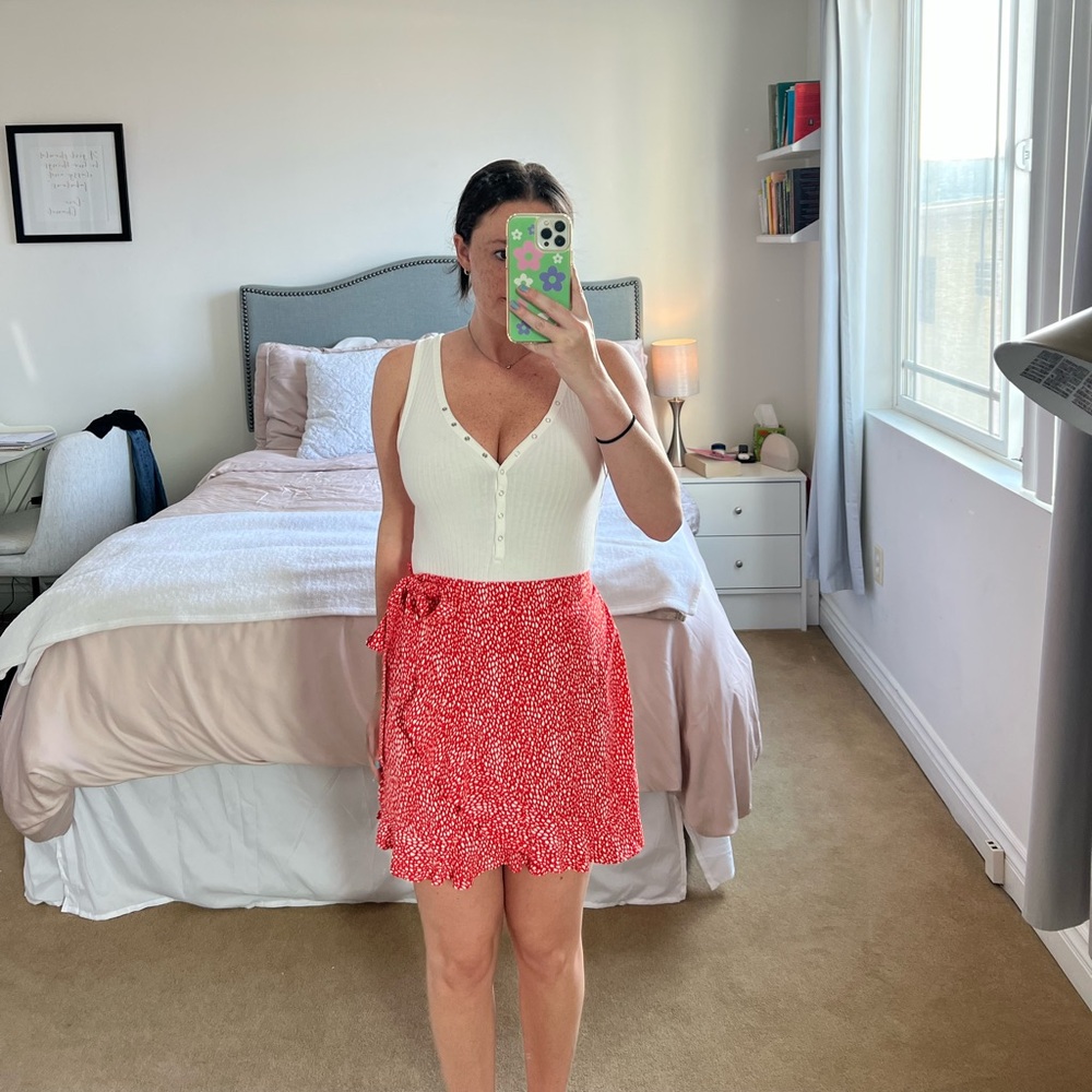 Nasty Gal “Thrilled to See You” Ruffle Wrap Skirt